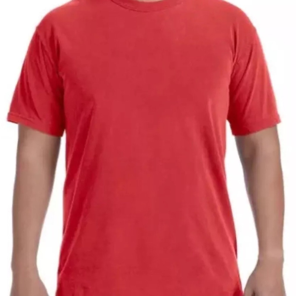 COMFORT COLORS T-SHIRT (1717) ADULT SIZE - RED- NEW